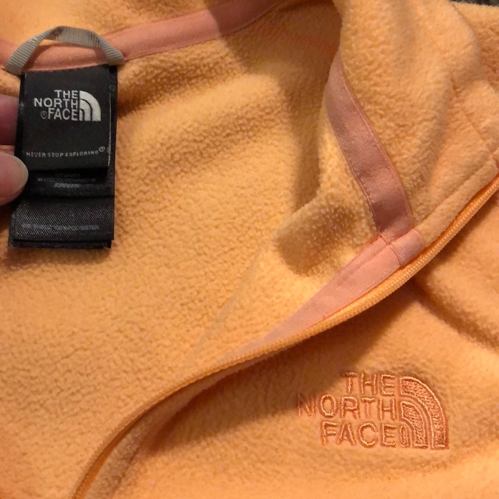 Medium North Face Orange Pullover - image 2